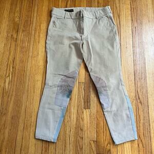 Ariat Pants Beige Womens 34 Equestrian Riding Breeches Stretch Cotton Blend